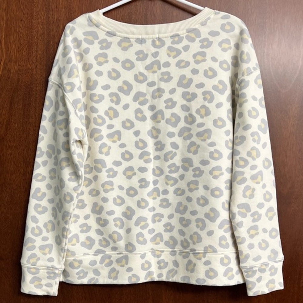 Dittos Animal Print Soft Cozy Fleece Crew Neck Sweatshirt Sweater Size‎ Medium - Picture 2 of 8